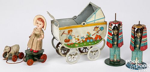 TWO TIN LITHOGRAPH CHARLIE