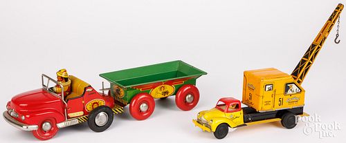 TWO TIN LITHOGRAPH TOYSJapanese tin