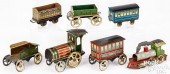 TWO TIN LITHOGRAPH TRAIN SET P