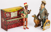 TWO TIN LITHOGRAPH WIND-UP TOY