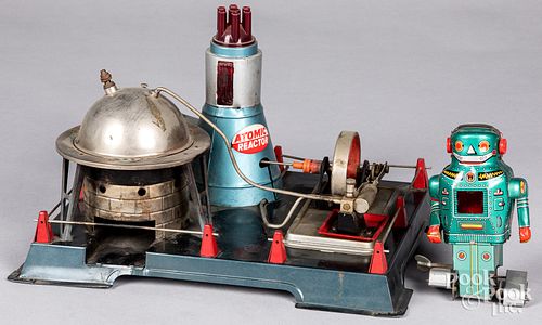 TWO TIN SPACE TOYSTwo tin space