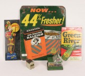 Two tin tobacco signs, Walgree