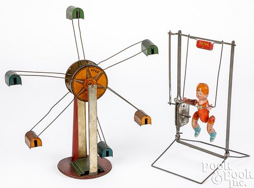 TWO TIN WIND-UP TOYSTwo tin wind-up
