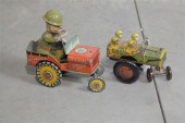 TWO TIN WINDUP TOYS. Unique Ar