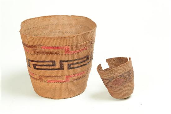 TWO TLINGIT BASKETS.  Alaska 
