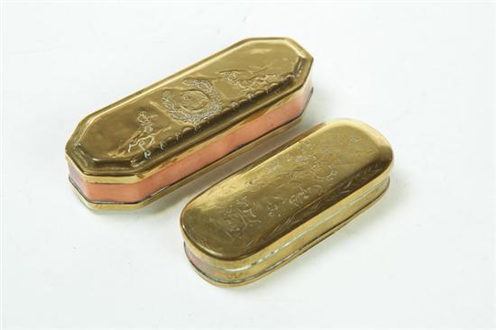 TWO TOBACCO BOXES.  Netherlands 