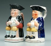 Two Toby jugs: both with yello