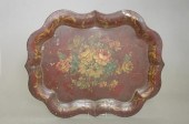 Two Tole Trays,  one a large o