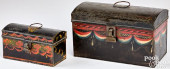TWO TOLEWARE DOCUMENT BOXES, 1