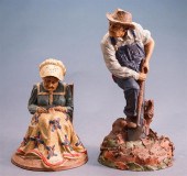 TWO TOM CLARK PAINTED COMPOSIT
