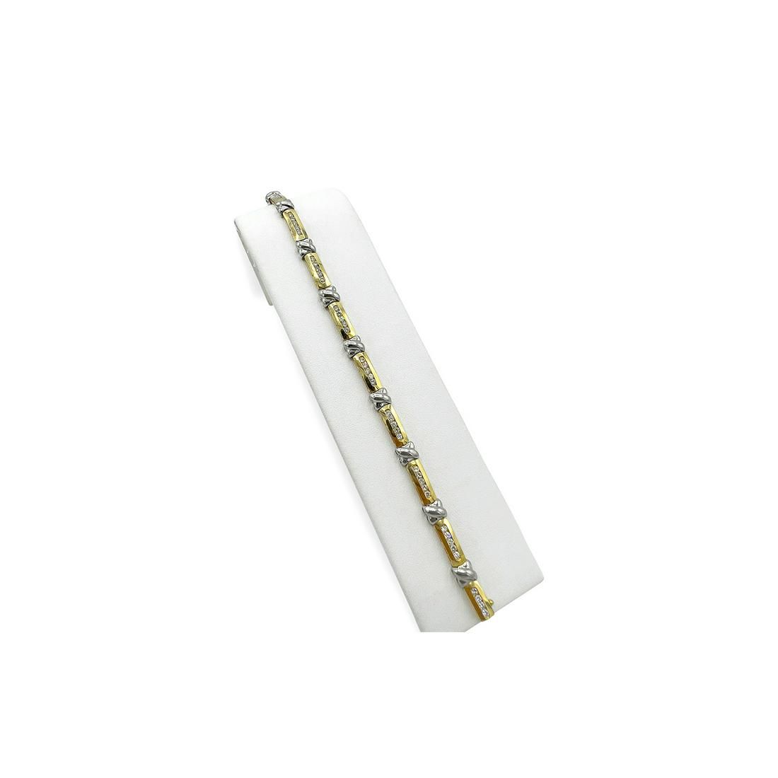 TWO-TONE 14K WHITE AND YELLOW