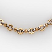 TWO TONE 18K GOLD LINK B&M TUR