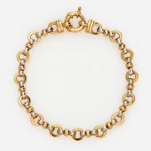 TWO TONE 18K GOLD LINK B&M TUR