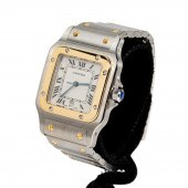 TWO TONE CARTIER SANTOS LARGE