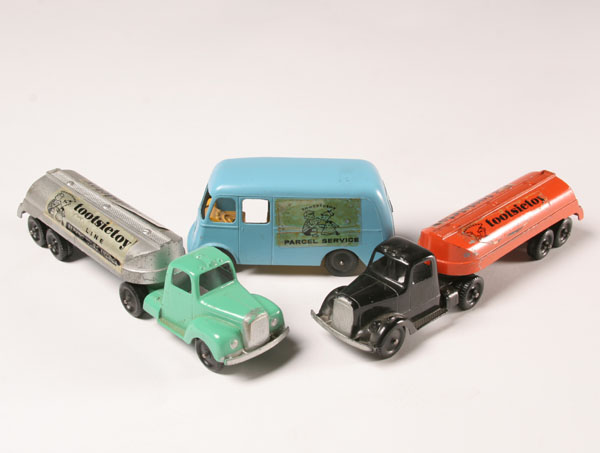 Two Tootsie Toy Line tankers and
