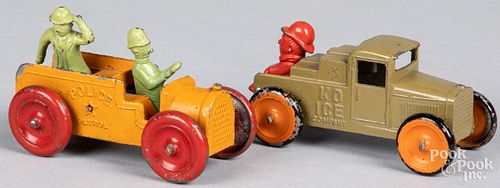 TWO TOOTSIETOY SLUSH METAL