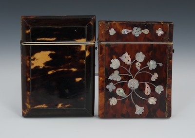 Two Tortoise Shell Calling Card