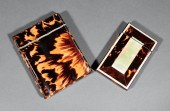 TWO TORTOISESHELL CALLING CARD
