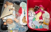 TWO TOTES OF CABBAGE PATCH KID