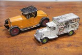 TWO TOY AUTOMOBILES.  American
