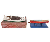 TWO TOY BOATS<br>Two toy boats