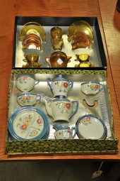 TWO TOY TEA SETS. ''The Little