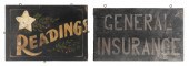 TWO TRADE SIGNS LATE 19TH CENT