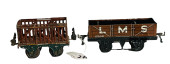 TWO TRAIN CARS INCLUDE GAUGE