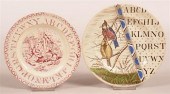 TWO TRANSFER DECORATED ALPHABE