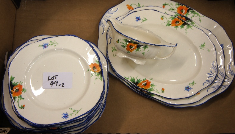 Two Tratys Meakins Dinner Set in