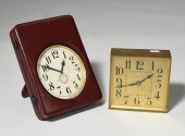 TWO TRAVEL CLOCKS, MARCUS (FRA
