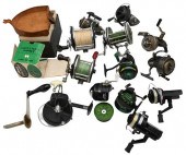 TWO TRAY LOT OF FISHING REELST
