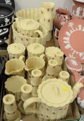 TWO TRAY LOTS OF WEDGWOOD JASP