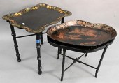 TWO TRAY TOP TABLES, TO INCLUD