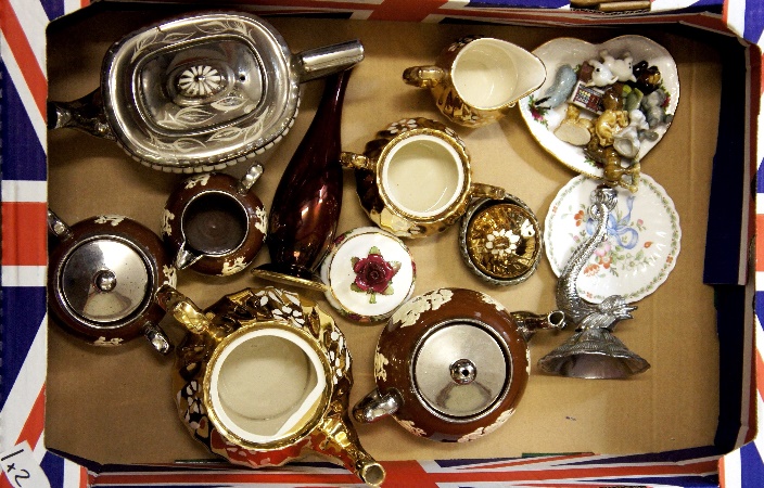 Two Trays of Mixed Ceramics and