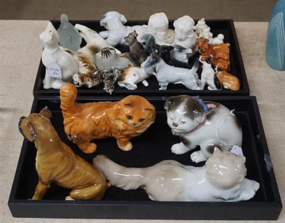 TWO TRAYS WITH ENGLISH, SPANISH,