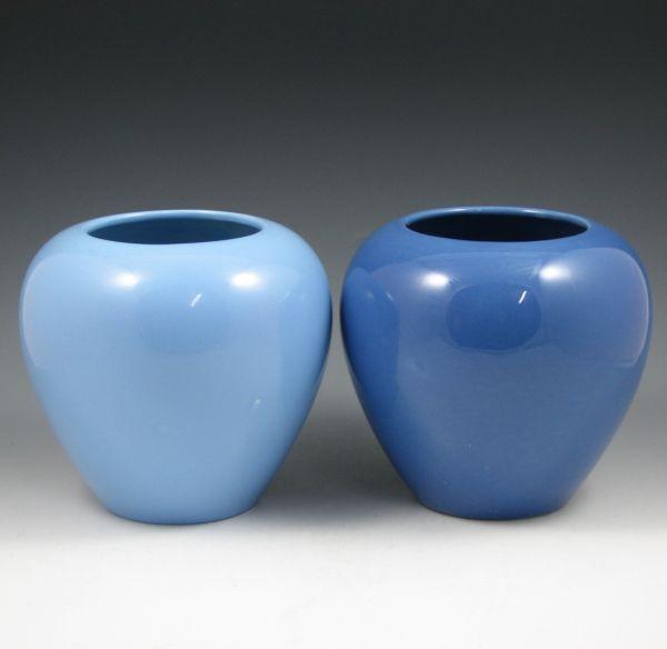 Two Trenton Pottery vases, one in