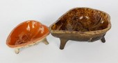 TWO TRI-FOOTED CERAMIC MOLDSTw