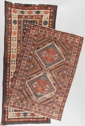 TWO TRIBAL AREA RUGS INCL TALI