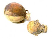 Two tribal ceramic vases: Alge