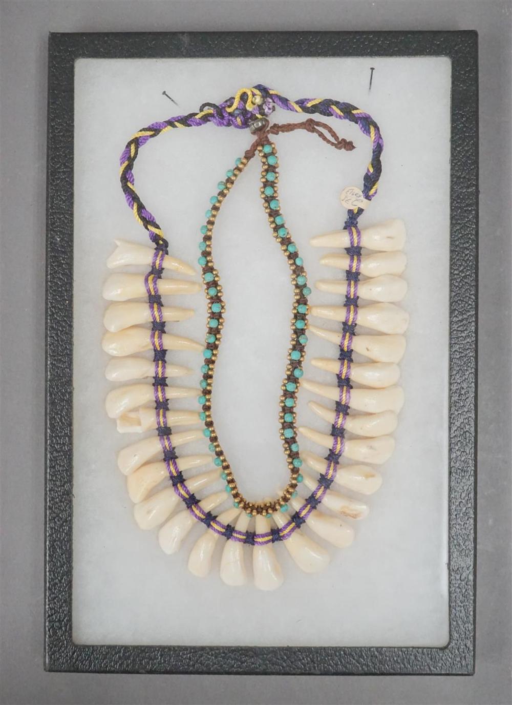 TWO TRIBAL NECKLACESTwo Tribal