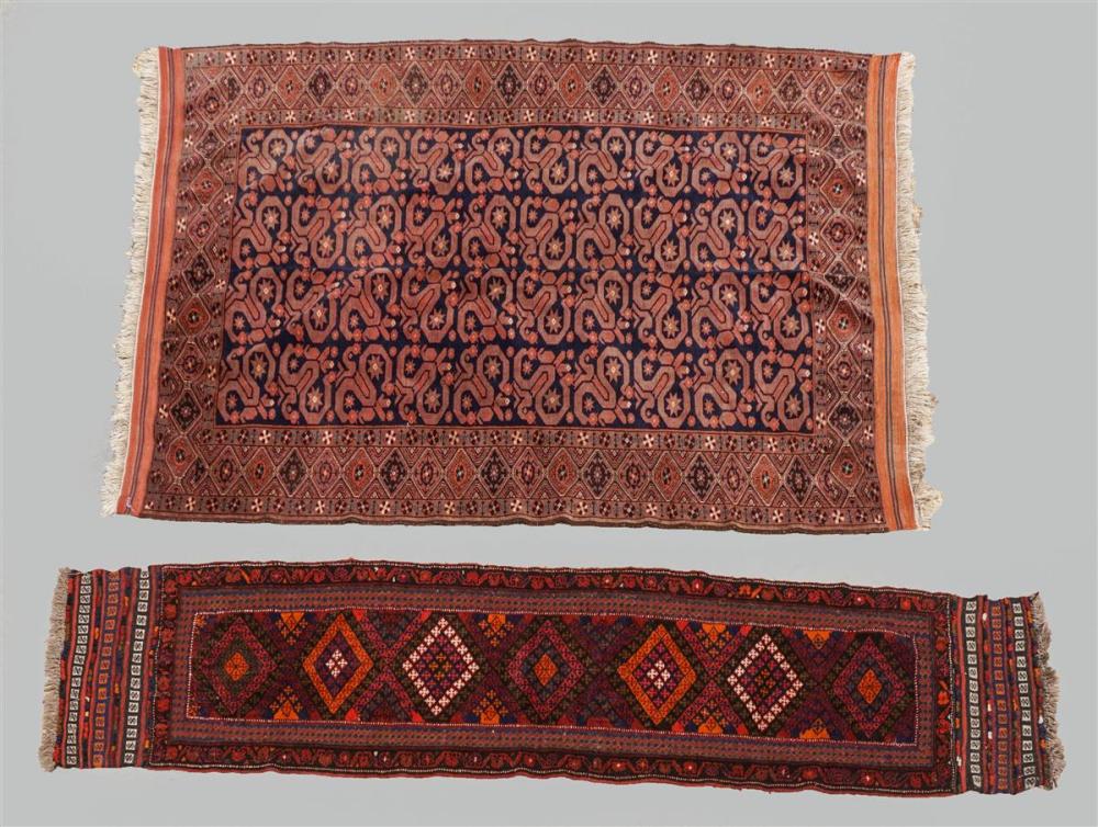 TWO TRIBAL RUGS, INCLUDING A