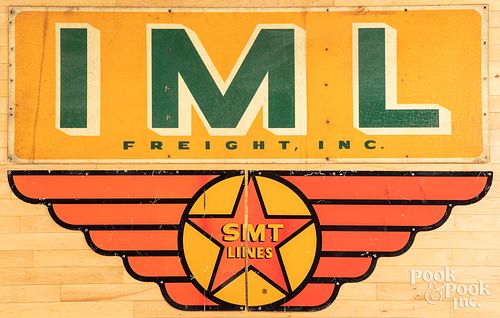 TWO TRUCKING ADVERTISING SIGNSTwo