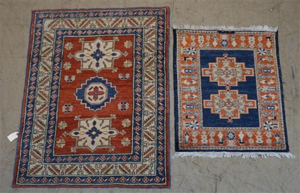TWO TURKISH 'HERIZ' DESIGN RUGS,
