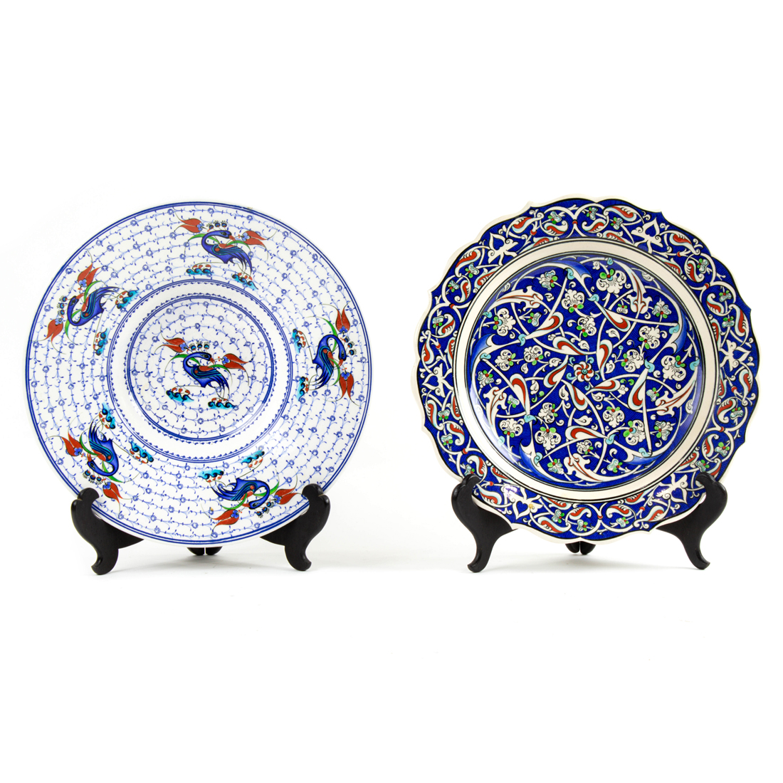 TWO TURKISH IZNIK CHARGERS Two