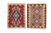 Two Turkish Kelim rugs, modern