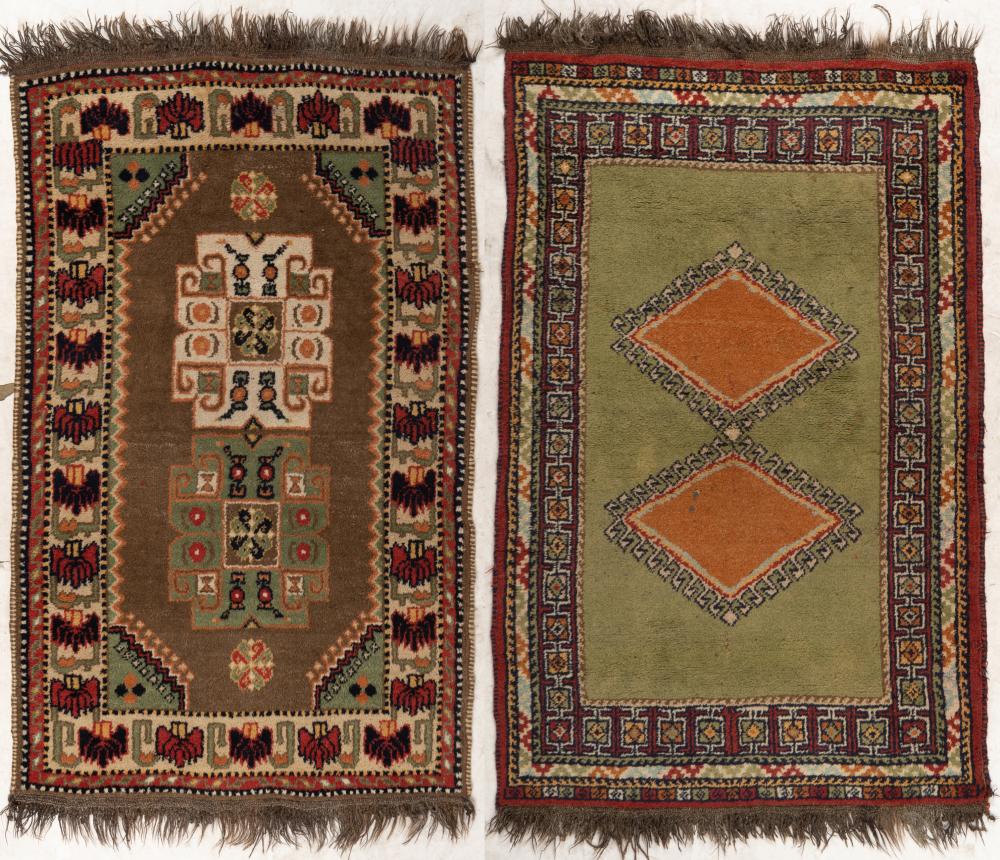 TWO TURKISH RUGSTwo Turkish