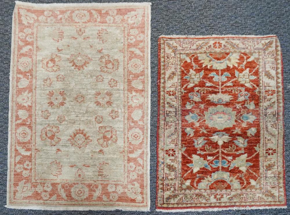 TWO TURKISH SCATTER RUGSTwo Turkish