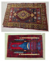 TWO TURKISH SEMI ANTIQUE AREA
