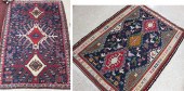 TWO TURKISH SOUMAK FLATWEAVE A